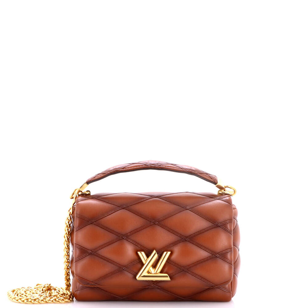 Louis Vuitton MM GO-14 Top Handle NM Handbag Malletage Leather